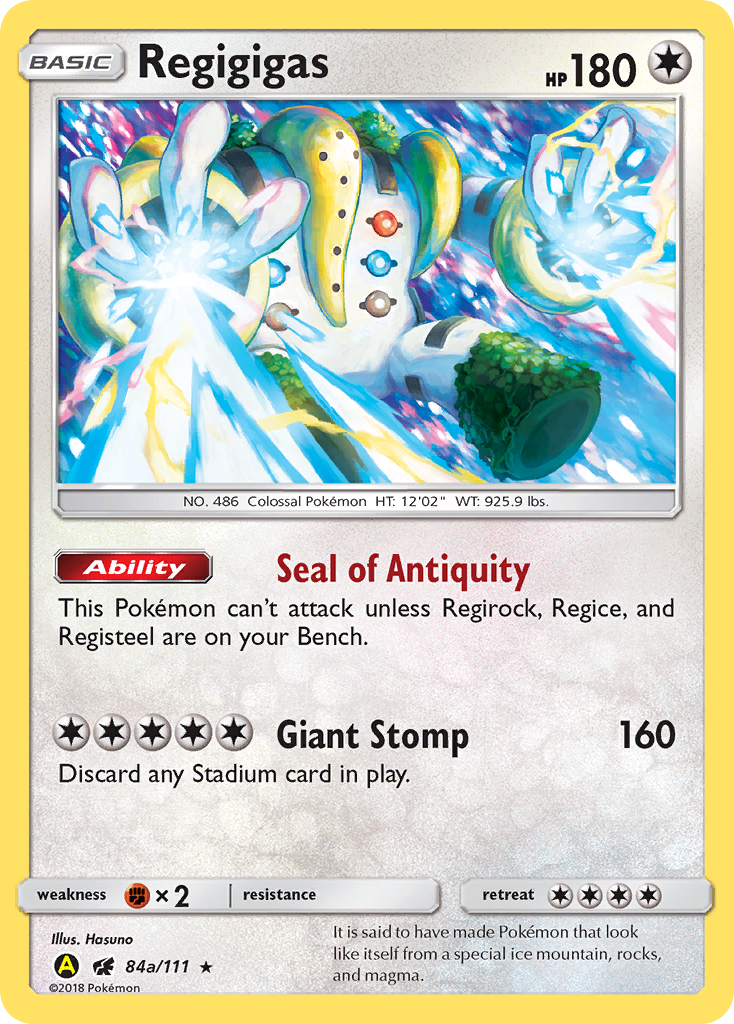 Regigigas (84a/111) (Alternate Art Promo) [Sun & Moon: Crimson Invasio