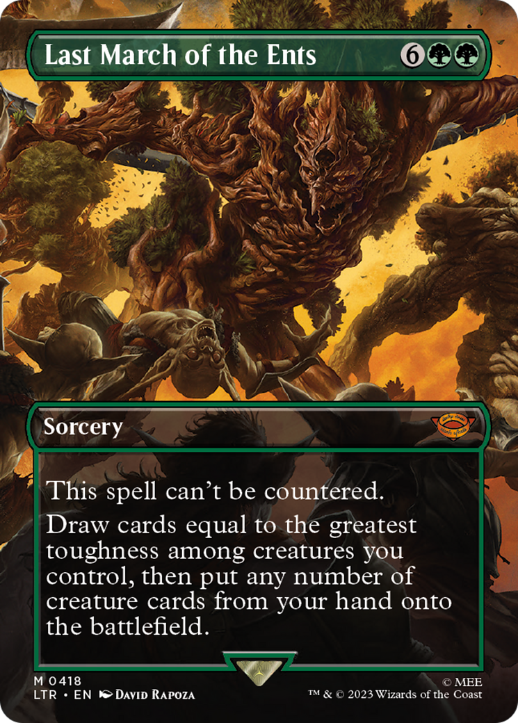 Last March of the Ents (Borderless Alternate Art) [The Lord of the Rin Last March of the Ents (Borderless Alternate Art) [The Lord of the Rin