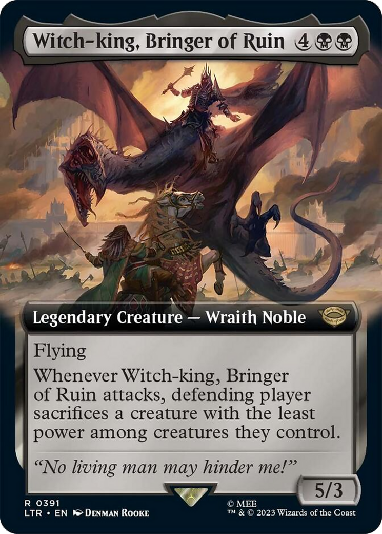 Witch-king, Bringer of Ruin (Extended Alternate Art) [The Lord of the