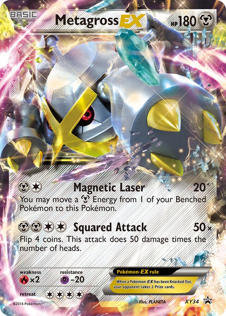pokemon ex cards xy Metagross EX (XY34) [XY: Black Star Promos]