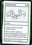 Gorilla Tactics [Mystery Booster Playtest Cards]