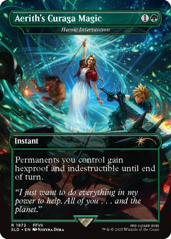 Aerith's Curaga Magic - Heroic Intervention [Secret Lair Drop Series]