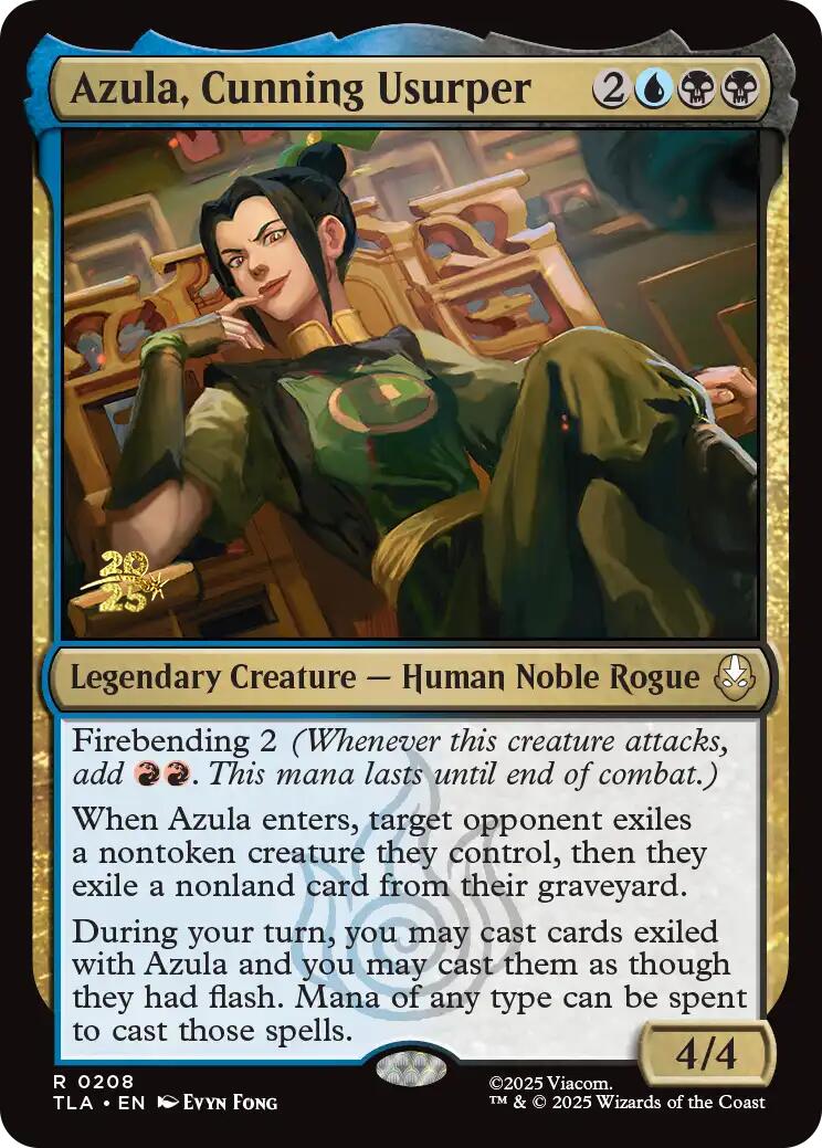 Azula, Cunning Usurper [Avatar: The Last Airbender Prerelease Cards]