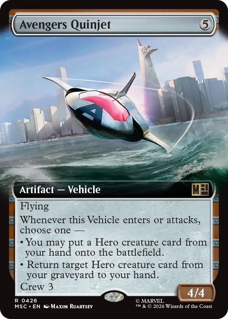 Avengers Quinjet (Extended Art) [Marvel Super Heroes Commander]