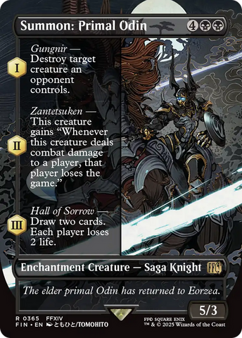 Summon: Primal Odin (Borderless) [FINAL FANTASY]