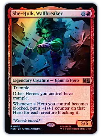 She-Hulk, Wallbreaker (Surge Foil) [Marvel Super Heroes Commander]