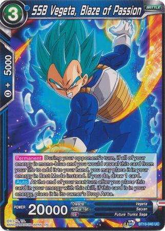 SSB Vegeta, Blaze of Passion [BT10-040]