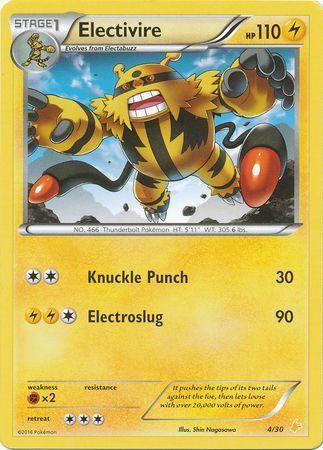 Electivire (4/30) [XY: Trainer Kit 3 - Pikachu Libre]