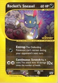 Rocket's Sneasel (Winner) (5) [Best of Promos]