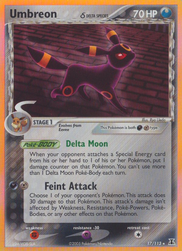 delta species pokemon cards Umbreon (17/113) (Delta Species) [EX: Delta Species]