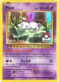 Mew - 53/108 (League Promo) [4th Place] (53) [League & Championship Cards]