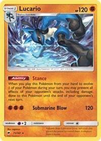 Lucario (SM - Burning Shadows) (71) [Deck Exclusives]