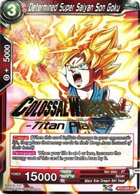 Determined Super Saiyan Son Goku (Titan Player Stamped) [BT3-005]