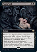 Szat's Will (Extended Art) [Commander Legends]
