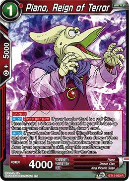 Piano, Reign of Terror [BT12-023]