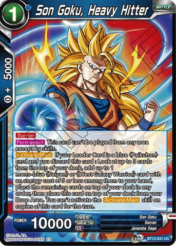 Son Goku, Heavy Hitter [BT12-031]