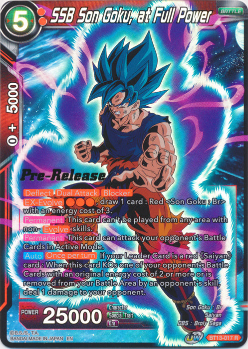 SSB Son Goku, at Full Power (BT13-017) [Supreme Rivalry Prerelease Promos]