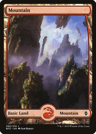 Mountain (266) - Full Art [Battle for Zendikar]