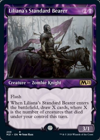Liliana's Standard Bearer (Showcase) [Core Set 2021]