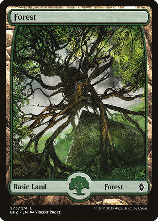 Forest (273) - Full Art [Battle for Zendikar]