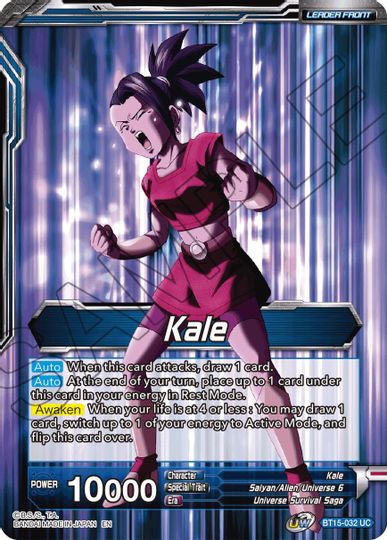 dragon ball super card game kale Kale // Kale, Demon of Universe 6 (BT15-032) [Saiyan Showdown Prerelea