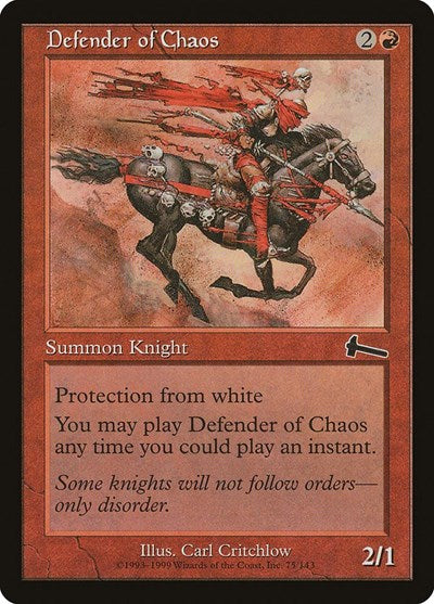 Defender of Chaos [Urza's Legacy]