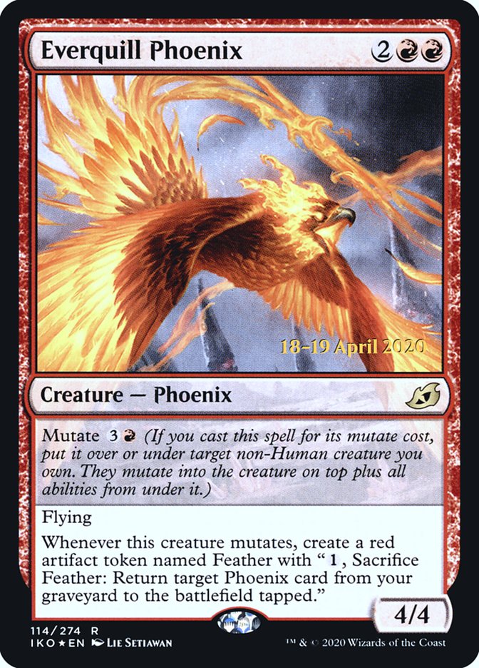 Everquill Phoenix  [Ikoria: Lair of Behemoths Prerelease Promos]