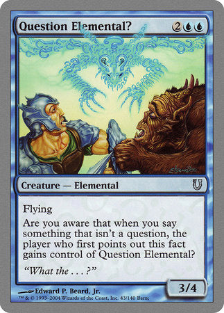 Question Elemental? [Unhinged]