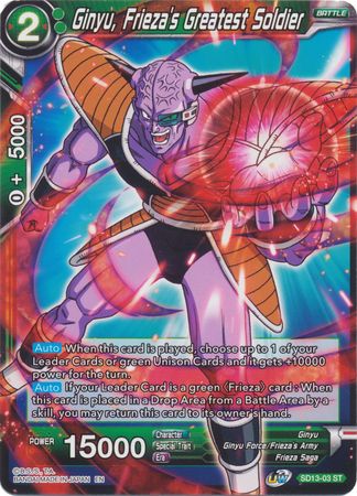 Ginyu, Frieza's Greatest Soldier (Starter Deck - Clan Collusion) [SD13-03]