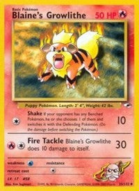 Blaine's Growlithe (35) (35) [Gym Heroes]