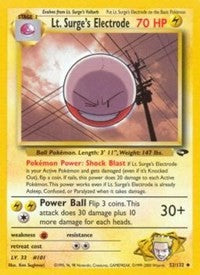 Lt. Surge's Electrode (52) [Gym Challenge]