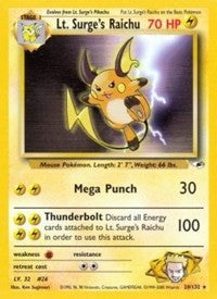 Lt. Surge's Raichu (28) [Gym Heroes]