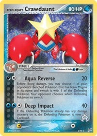 Team Aqua's Crawdaunt (2) (2) [Team Magma vs Team Aqua]