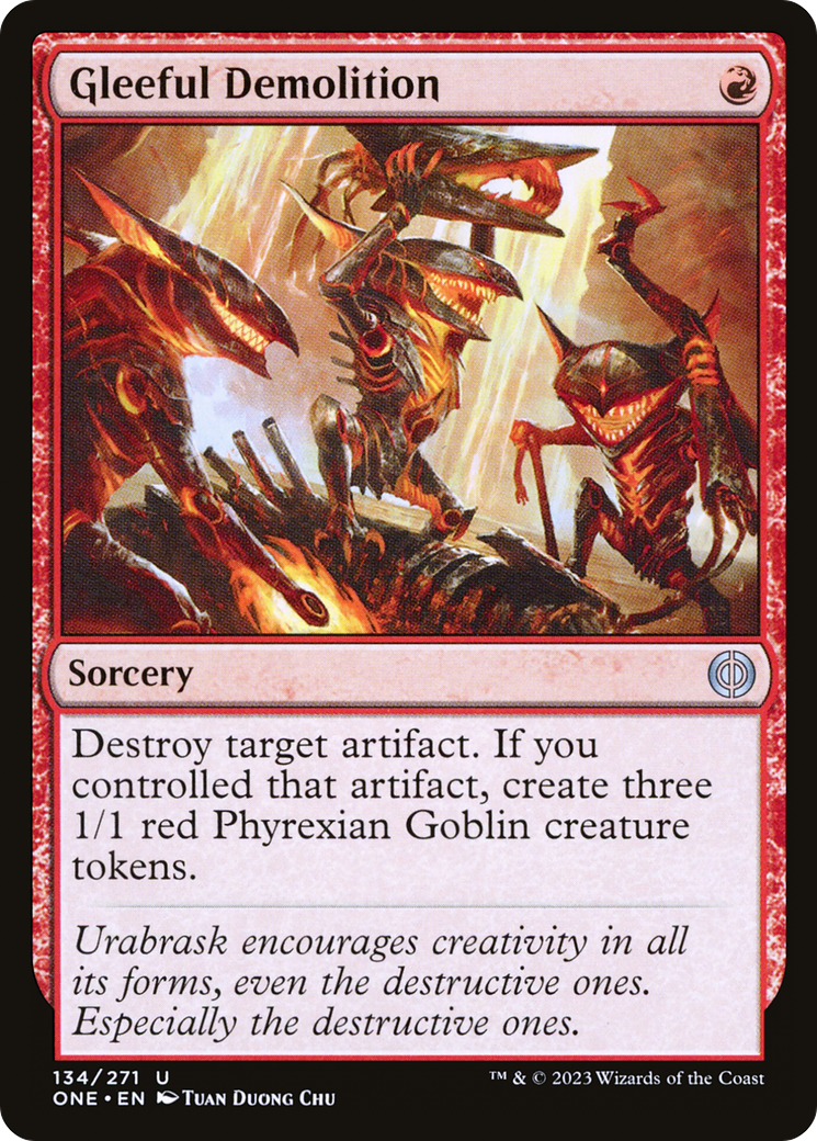 Gleeful Demolition [Phyrexia: All Will Be One]