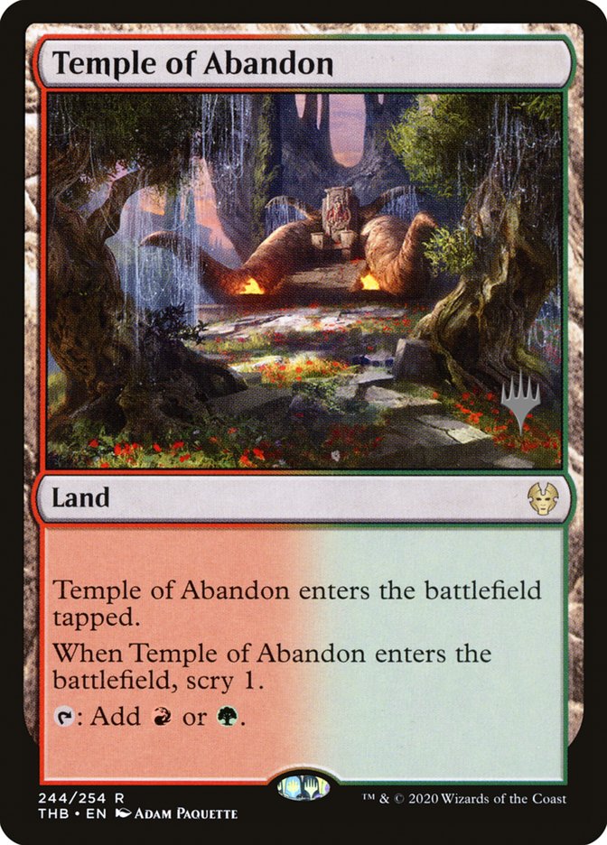 Temple of Abandon (Promo Pack) [Theros Beyond Death Promos]