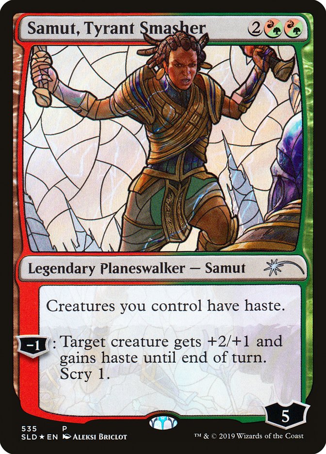 Samut, Tyrant Smasher (Stained Glass) [Secret Lair Drop Promos]