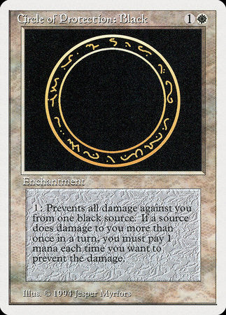 Circle of Protection: Black [Summer Magic / Edgar]