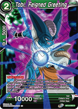 Tobi, Feigned Greeting (Rare) [BT13-068]