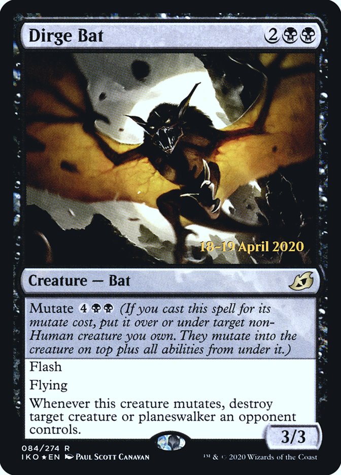 Dirge Bat  [Ikoria: Lair of Behemoths Prerelease Promos]