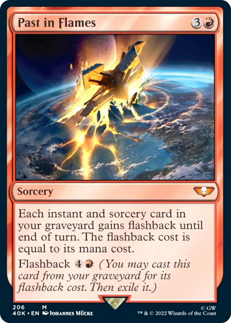 Past in Flames (Surge Foil) [Universes Beyond: Warhammer 40,000]